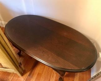 Wood Oval Coffee Table