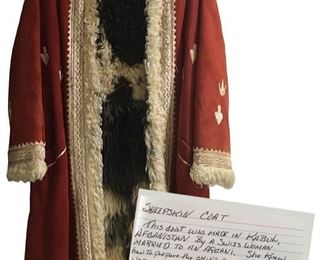 Sheepskin coat, made in Kabul; donated by an American diplomat