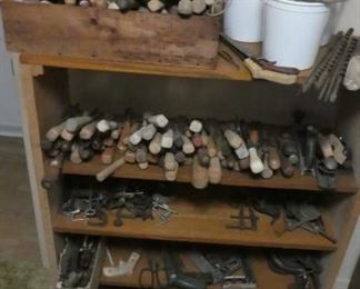 Tons of woodworking and wood carving chisels