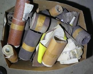Tons of sand paper, rolls and discs