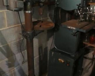 Drill press and band saw