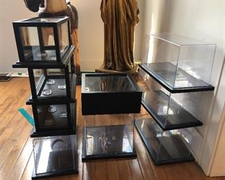 Nice selection of professional small display cases