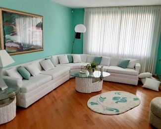 Recently reupholstered 3 pc sectional...looks like new!!!