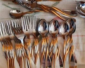 Lots of flatware & cutlery sets