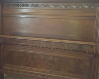 Victorian Eastlake bed.