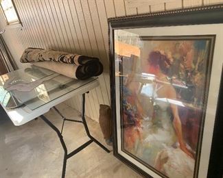 Rug, Large photo, large glass pieces
