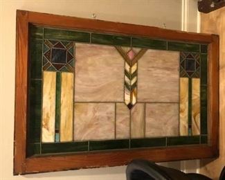 Beautiful Stained Glass Window. Large