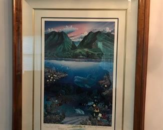  'Chez Paul'  artist proof signed and numbered 18/50 '89 by world renowned marine artist Robert Lyn Nelson 