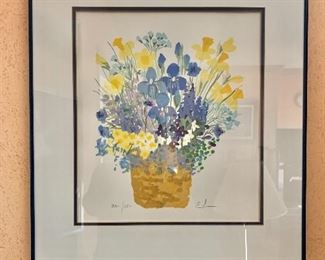 $225  Eda Varricchio (1923-2018)  - Signed and numbered  lithograph -  - 22"H; 20"W