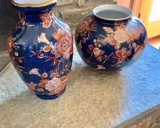 $40 each - Decorative vases.  Larger: 12"H; 7"Diam.  Smaller: 10"H; 10"Diam
