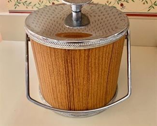 $30 Vintage ice bucket.  8"H; 8"Diam 