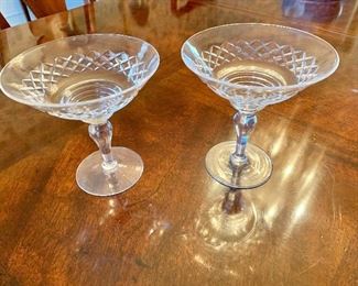 $25 - Pair of candy compotes - Each 6.75" H, 6.25" diam. 