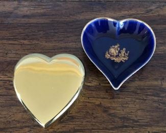 $12 each heart shaped weight and dish.  Each: 3"x3" 