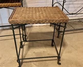 $50 - Single wicker/metal side table