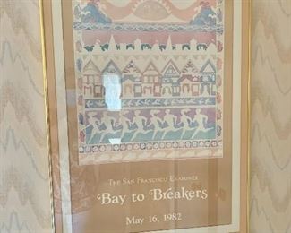 $75 - "Bay to Breakers" poster - 31.5" H x 22.5" W. 