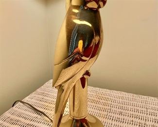 $150 Bird brass lamp 