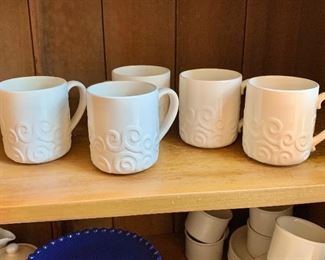 $30 - Set of 5 Hornsea mugs - made in England for Nordstrom.  Each 4" H, 3.25" diam.