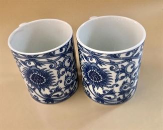 $16 Set of 2 mugs approx 4" high 