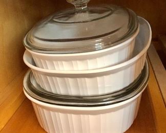 $20 each casserole dishes and covers of all kind and sizes 
