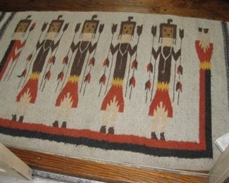 Navajo Yeibichai weaving rug