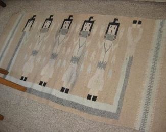 Navajo Yeibichai weaving rug
