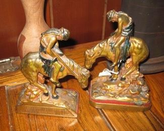 Antique Native American bookends