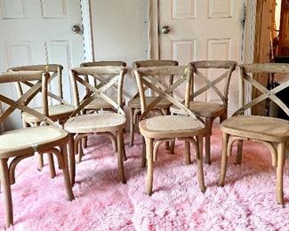 Item 116:  (8) Kids Chairs - 14"l x 13"w x 25.5"h:  $95