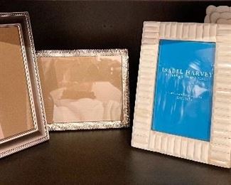 Item 138:  Lot of assorted frames with two white frames:  $28