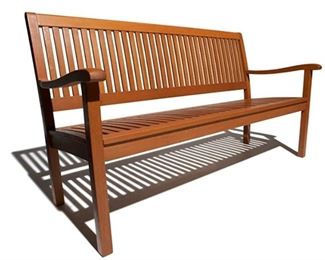 Item 95:  Strathwood All Weather Hardwood 3 Seater Bench (new in box):  $145