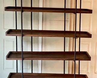 Item 226:  Crate & Barrel Beckett 5-High Shelf Beckett Unit - 55.25"l x 16"w x 73.5"h:  $550