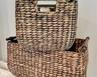 Item 231:  (4) Woven Storage Baskets:  $12/Each