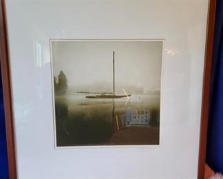 Item 261:  "On the Mooring" Photograph - 28.5"l x 1.75"w x 28.5"h: $125