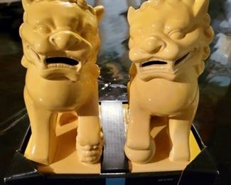 Item 251:  Foo Dog Bookends (new in box!):  $26