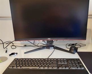 Item 241:  Computer Monitor & Keyboard:  $65