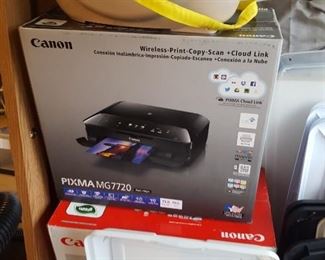 New in box on used Canon printer all-in-one scanner fax