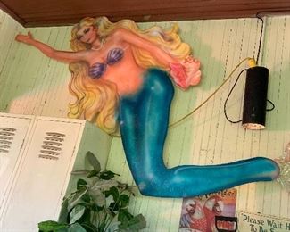 10' airbrushed foamboard mermaid
