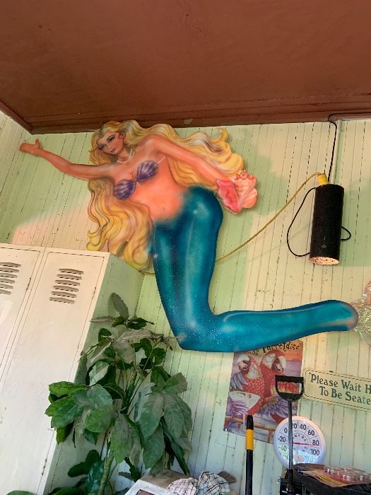 10' airbrushed foamboard mermaid