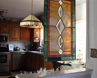 Colorful Leaded Beveled Glass Art
