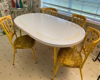 Mid Century Kitchen Table with four chairs