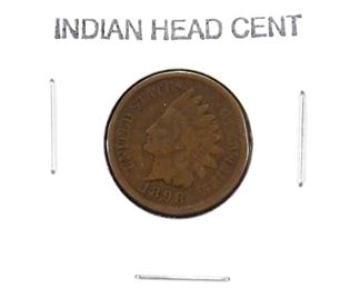 1898 Indian Head Penny Front