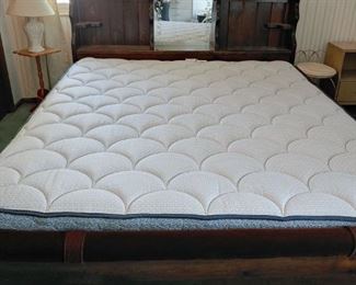 king size waterbed frame and headboard. King Mattress in nice condition