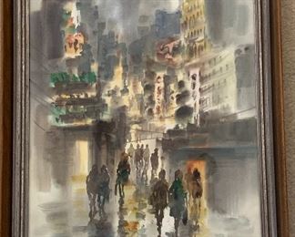 Vintage Hoe Wan Watercolor