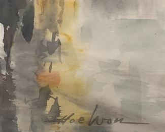 Vintage Hoe Wan Watercolor