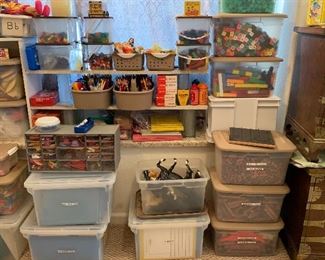 Vintage Children's Toys and Learning Tools