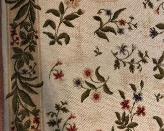 Large area rug 94 inches by 130 inches