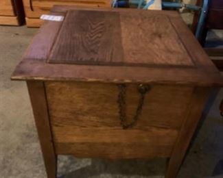 Antique oak cabinet commode