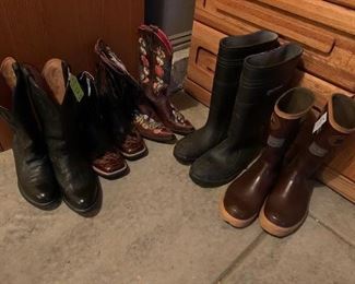 Variety of boots