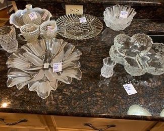 Lots of beautiful glassware