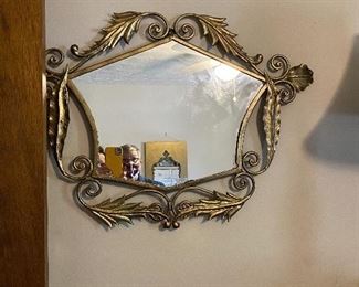 heavy antique mirror