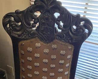 Gothic antique oak chair
